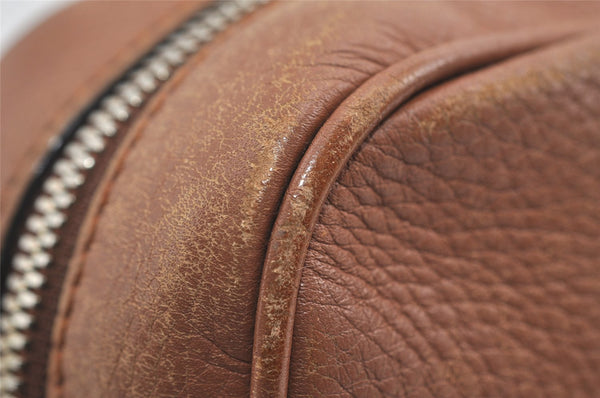 Authentic GUCCI SOHO Tassel Shoulder Cross Bag GG Leather 308364 Brown 1033I