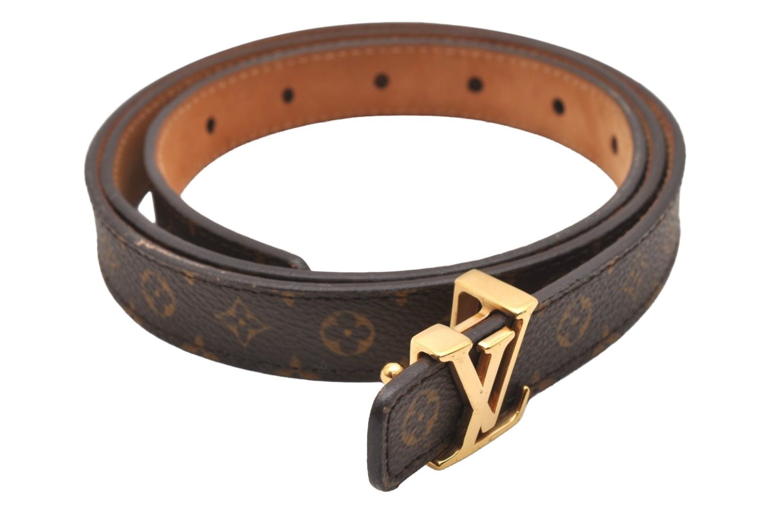 Authentic Louis Vuitton Monogram Belt LV Iconic 95cm 37.4