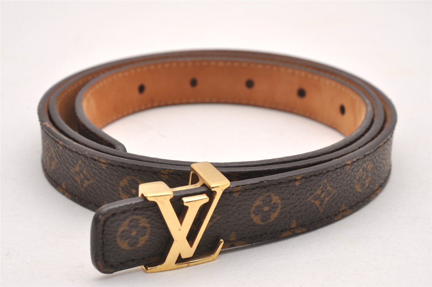 Authentic Louis Vuitton Monogram Belt LV Iconic 95cm 37.4