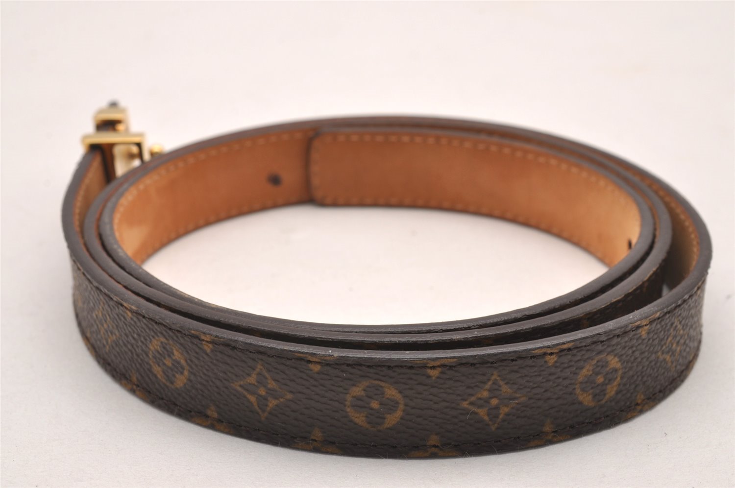 Authentic Louis Vuitton Monogram Belt LV Iconic 95cm 37.4