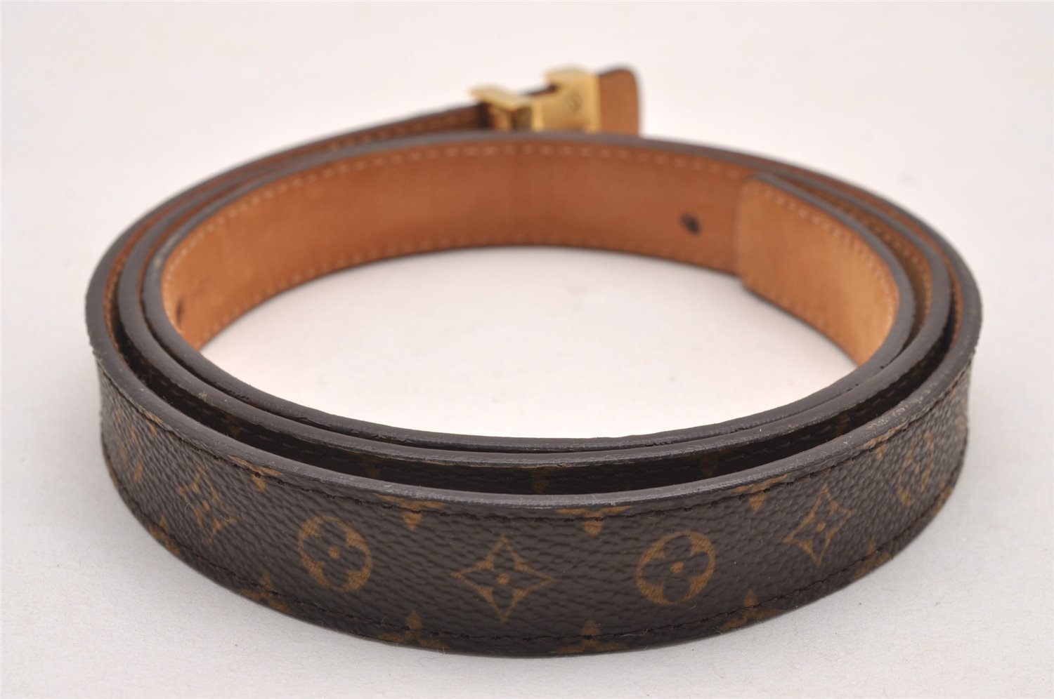 Authentic Louis Vuitton Monogram Belt LV Iconic 95cm 37.4