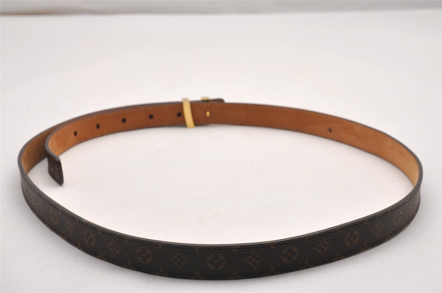 Authentic Louis Vuitton Monogram Belt LV Iconic 95cm 37.4