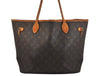 Authentic Louis Vuitton Monogram Neverfull MM Shoulder Tote Bag M40156 LV 1033K