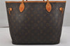 Authentic Louis Vuitton Monogram Neverfull MM Shoulder Tote Bag M40156 LV 1033K