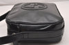 Authentic GUCCI Vintage SOHO Shoulder Cross Body Bag Purse Enamel Black 1034J