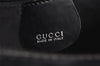 Authentic GUCCI Vintage SOHO Shoulder Cross Body Bag Purse Enamel Black 1034J