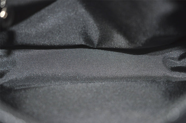 Authentic GUCCI Vintage SOHO Shoulder Cross Body Bag Purse Enamel Black 1034J