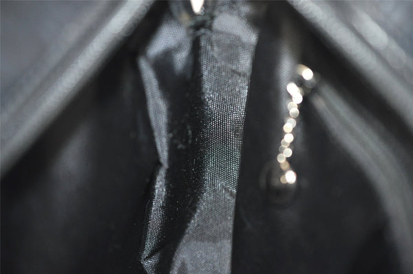 Authentic GUCCI Vintage SOHO Shoulder Cross Body Bag Purse Enamel Black 1034J