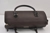 Authentic BURBERRY Vintage Leather Hand Bag Purse Brown 1034K