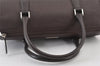 Authentic BURBERRY Vintage Leather Hand Bag Purse Brown 1034K