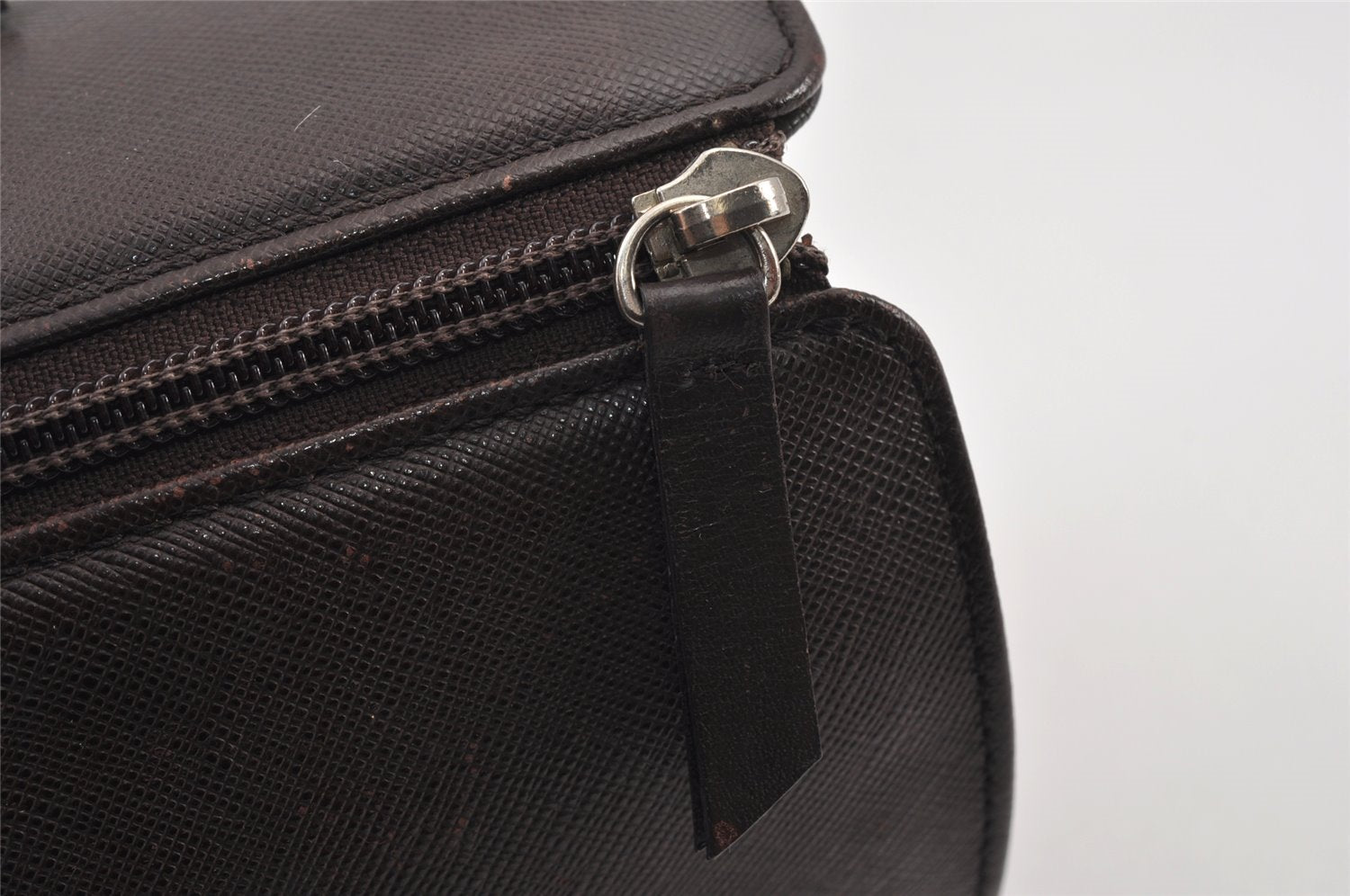 Authentic BURBERRY Vintage Leather Hand Bag Purse Brown 1034K