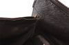 Authentic BURBERRY Vintage Leather Hand Bag Purse Brown 1034K