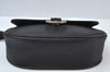 Authentic Christian Dior Honeycomb Shoulder Cross Bag PVC Leather Black 1035J