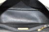 Authentic Christian Dior Honeycomb Shoulder Cross Bag PVC Leather Black 1035J