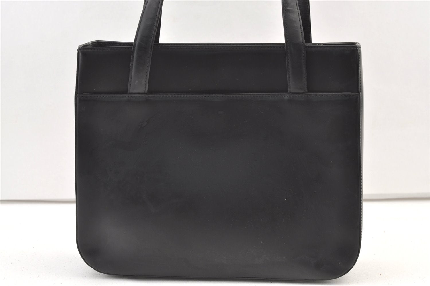 Authentic Burberrys Nova Check Shoulder Hand Bag Purse Leather Black 1035K