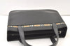 Authentic Burberrys Nova Check Shoulder Hand Bag Purse Leather Black 1035K