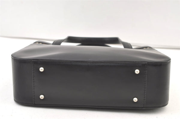 Authentic Burberrys Nova Check Shoulder Hand Bag Purse Leather Black 1035K