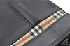 Authentic Burberrys Nova Check Shoulder Hand Bag Purse Leather Black 1035K