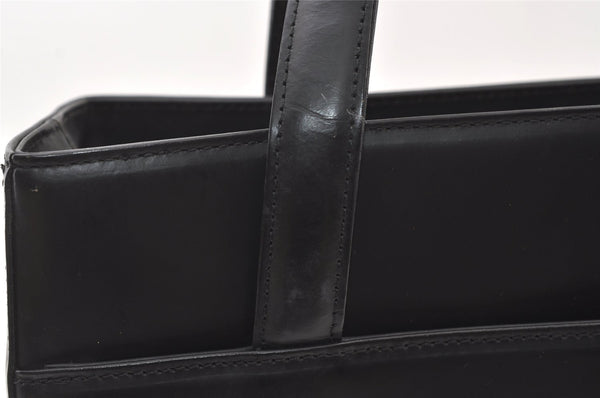 Authentic Burberrys Nova Check Shoulder Hand Bag Purse Leather Black 1035K