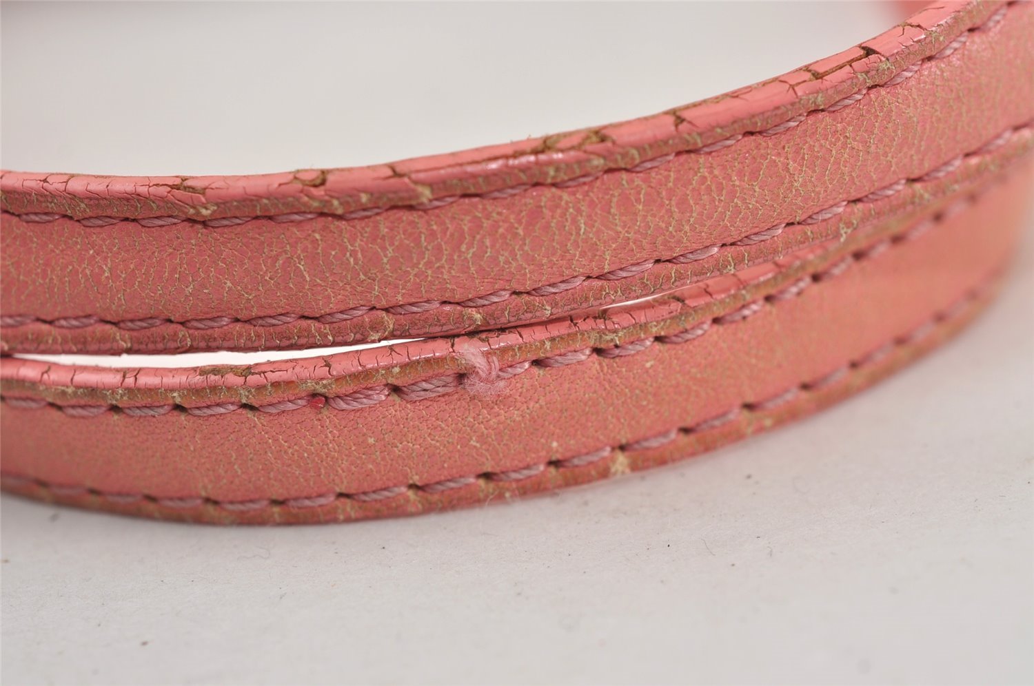 Authentic JIMMY CHOO Vintage Star Studs Leather Shoulder Tote Bag Pink 1036J