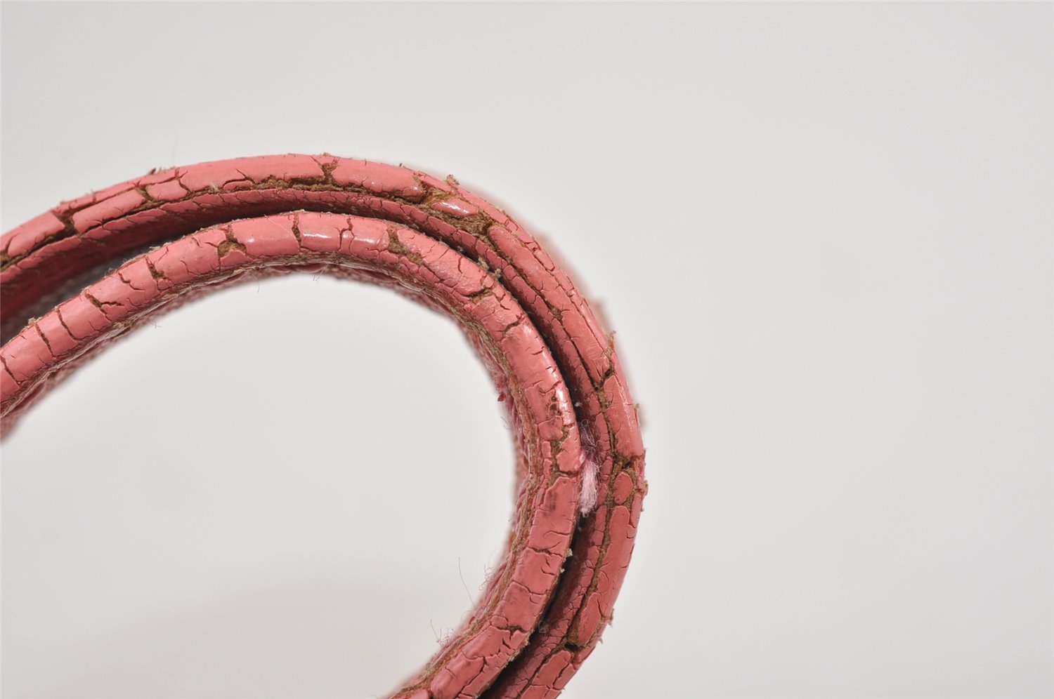 Authentic JIMMY CHOO Vintage Star Studs Leather Shoulder Tote Bag Pink 1036J