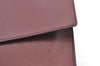 Authentic Cartier Must de Cartier Documents Case Leather Bordeaux Red 1037I