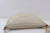 Authentic GUCCI SOHO Tassel Shoulder Cross Bag Leather 295175 White 1037J