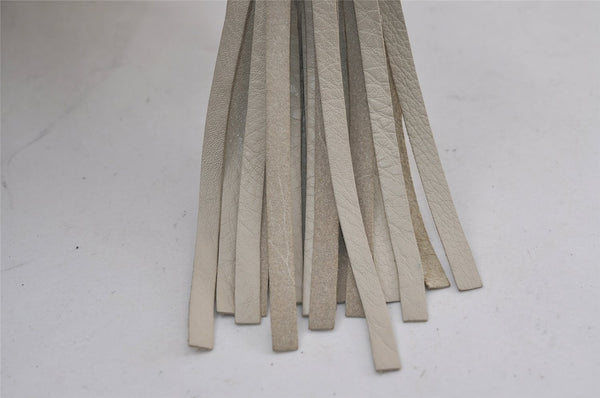 Authentic GUCCI SOHO Tassel Shoulder Cross Bag Leather 295175 White 1037J