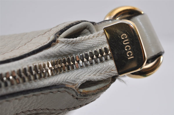 Authentic GUCCI SOHO Tassel Shoulder Cross Bag Leather 295175 White 1037J