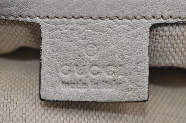 Authentic GUCCI SOHO Tassel Shoulder Cross Bag Leather 295175 White 1037J