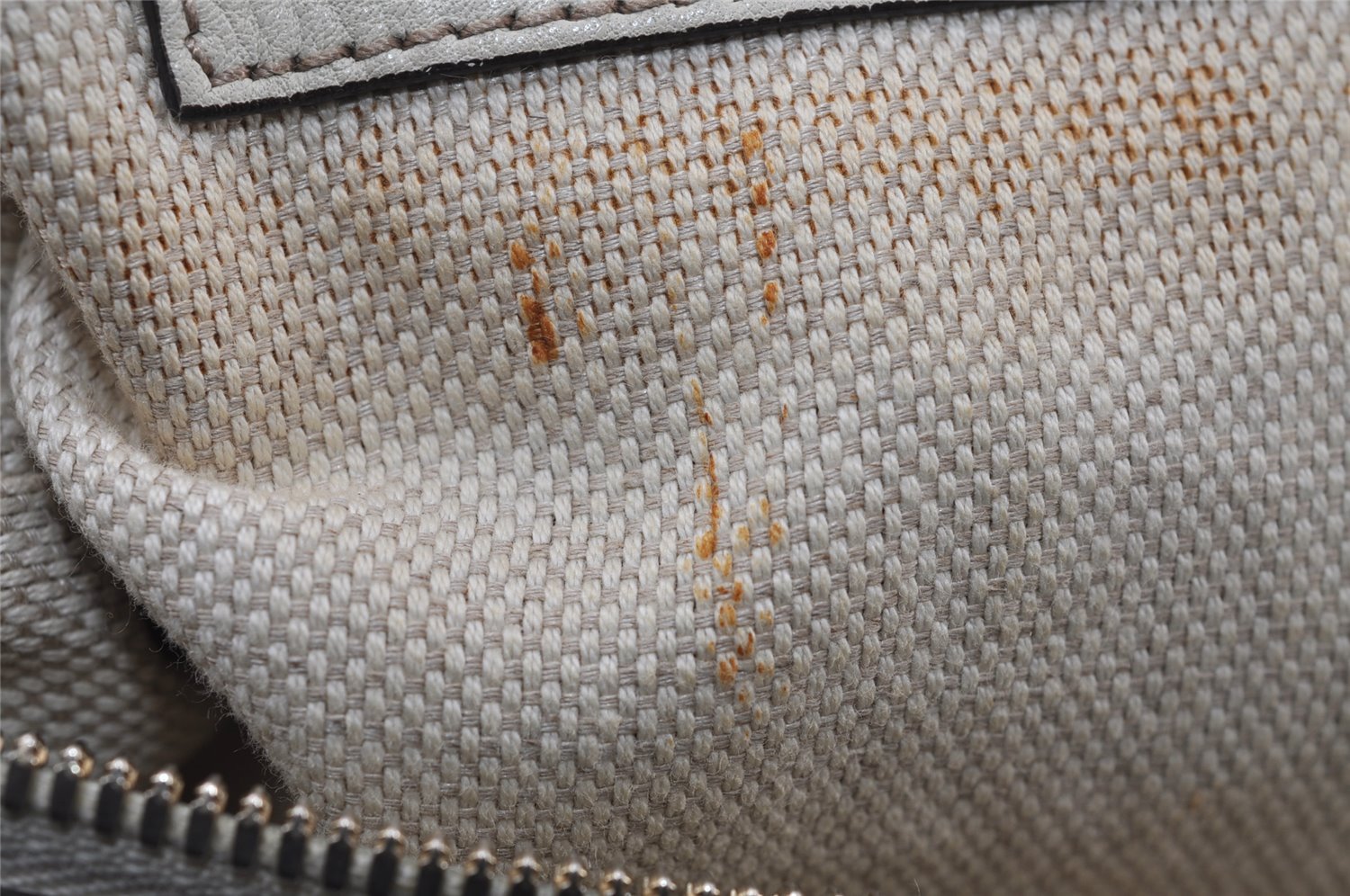 Authentic GUCCI SOHO Tassel Shoulder Cross Bag Leather 295175 White 1037J