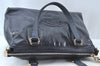 Authentic GUCCI SOHO Tassel 2Way Shoulder Hand Tote Bag Enamel 308362 Navy 1038K