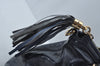 Authentic GUCCI SOHO Tassel 2Way Shoulder Hand Tote Bag Enamel 308362 Navy 1038K