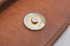 Authentic CELINE Macadam Blason Pattern Clutch Hand Bag PVC Leather Brown 1039I
