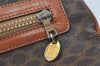 Authentic CELINE Macadam Blason Pattern Clutch Hand Bag PVC Leather Brown 1039I