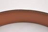 Authentic HERMES Horse Buckle Leather Belt Size 77-85cm 30.3-33.5" Brown 1039J
