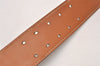 Authentic HERMES Horse Buckle Leather Belt Size 77-85cm 30.3-33.5" Brown 1039J