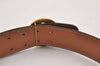 Authentic HERMES Horse Buckle Leather Belt Size 77-85cm 30.3-33.5" Brown 1039J