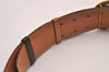 Authentic HERMES Horse Buckle Leather Belt Size 77-85cm 30.3-33.5" Brown 1039J