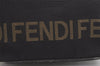Authentic FENDI Vintage Hand Tote Bag Purse Nylon Leather Black 1040I