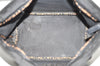 Authentic FENDI Vintage Hand Tote Bag Purse Nylon Leather Black 1040I