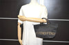 Authentic FENDI Vintage Hand Tote Bag Purse Nylon Leather Black 1040I