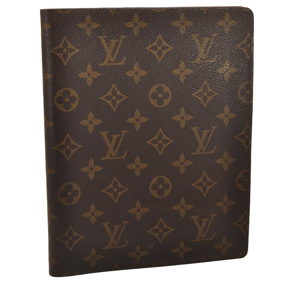 Authentic Louis Vuitton Monogram Agenda Bureau Note book Cover R20001 LV 1040J