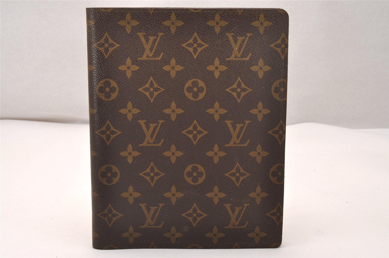 Authentic Louis Vuitton Monogram Agenda Bureau Note book Cover R20001 LV 1040J