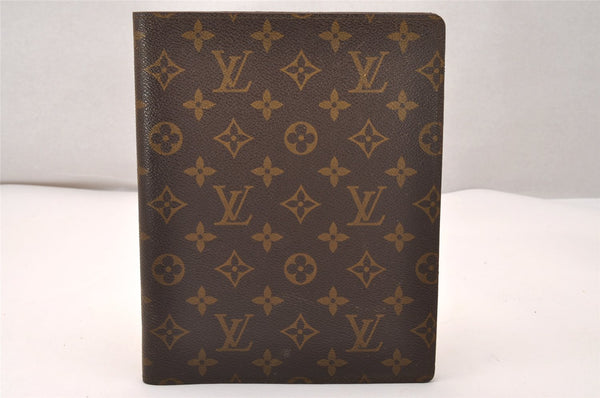 Authentic Louis Vuitton Monogram Agenda Bureau Note book Cover R20001 LV 1040J