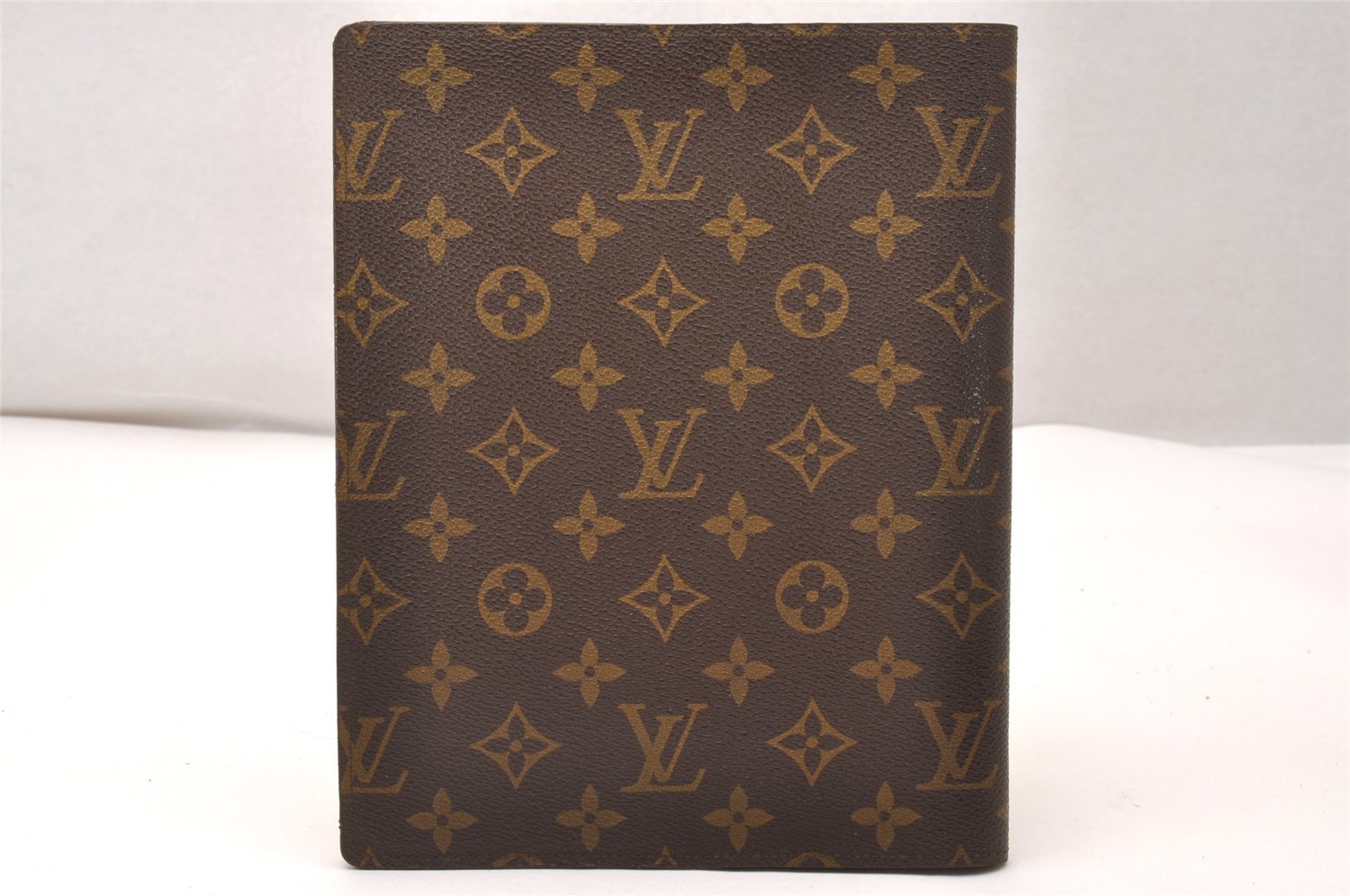 Authentic Louis Vuitton Monogram Agenda Bureau Note book Cover R20001 LV 1040J