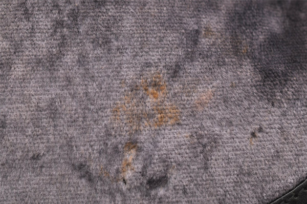 Authentic GUCCI Jackie Shoulder Hand Bag Velour Leather 0013306 Purple 1041K