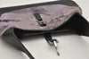 Authentic GUCCI Jackie Shoulder Hand Bag Velour Leather 0013306 Purple 1041K