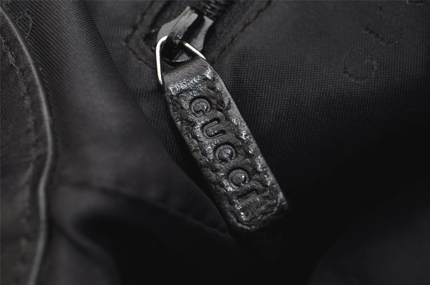 Authentic GUCCI Jackie Shoulder Hand Bag Velour Leather 0013306 Purple 1041K