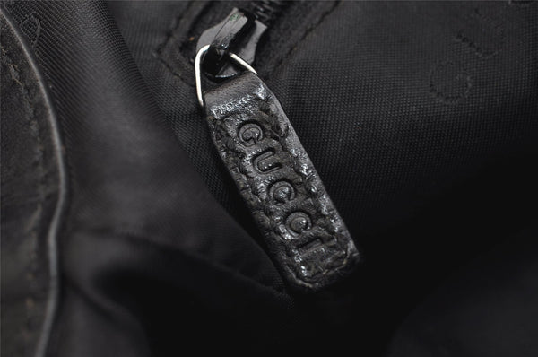 Authentic GUCCI Jackie Shoulder Hand Bag Velour Leather 0013306 Purple 1041K